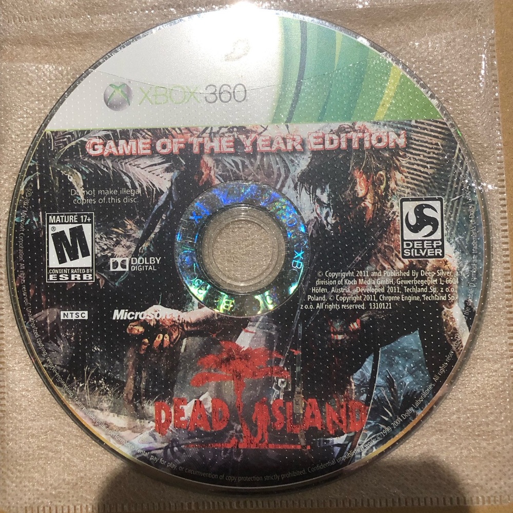 3/$40 Dead Island Game of the Year Edition for Xbox 360 Disc Only